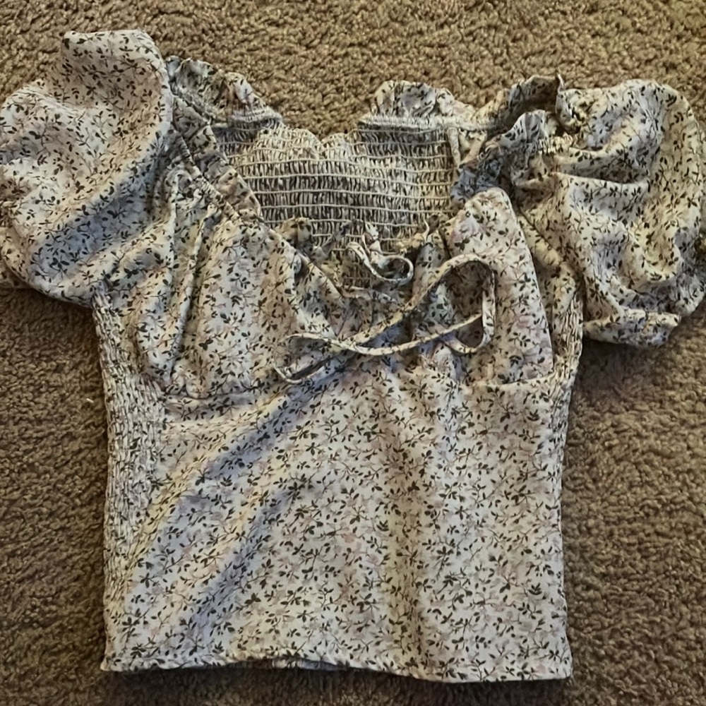 Flower crop top